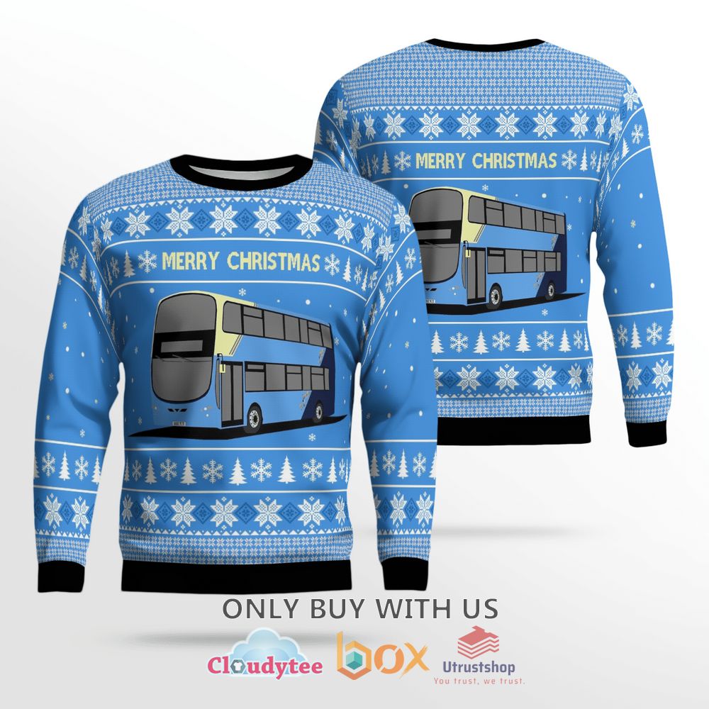 uk double decker bus christmas sweater 1 15647