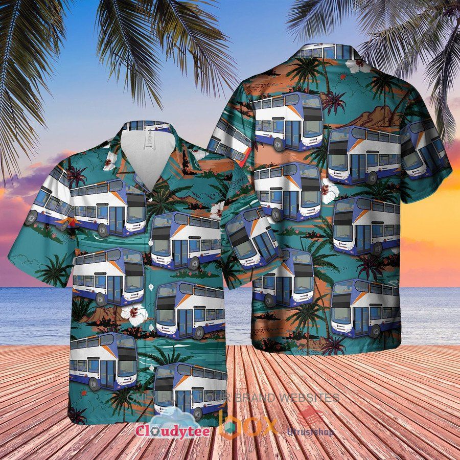 uk double decker bus stagecoach blue hawaiian shirt short 1 57039