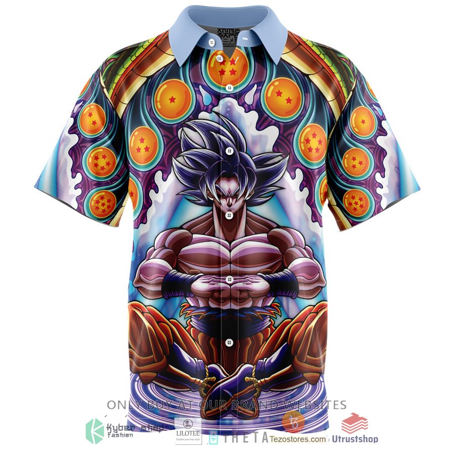 ultra instinct goku dragon ball super short sleeve hawaiian shirt 1 52720