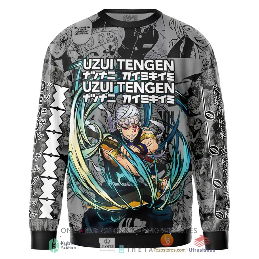uzui tengen collage demon slayer streetwear sweatshirt 1 63295