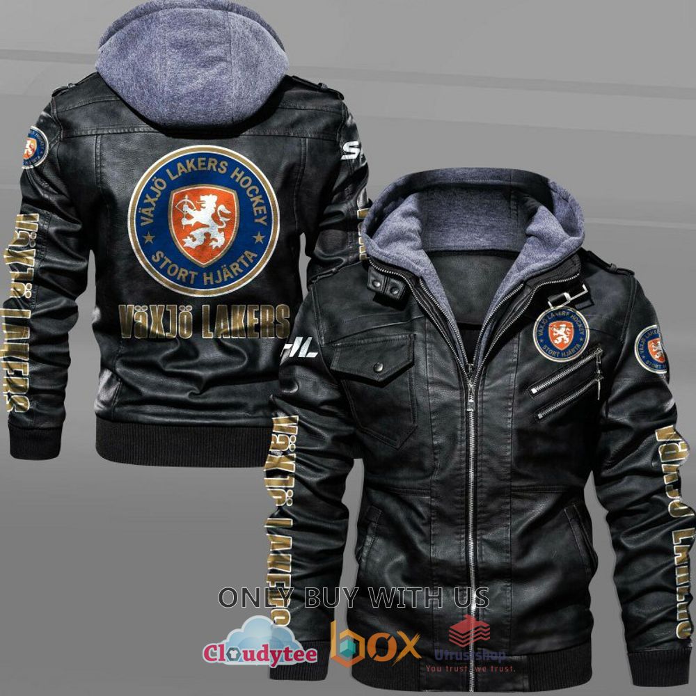 vaxjo lakers hockey shl leather jacket 1 66350