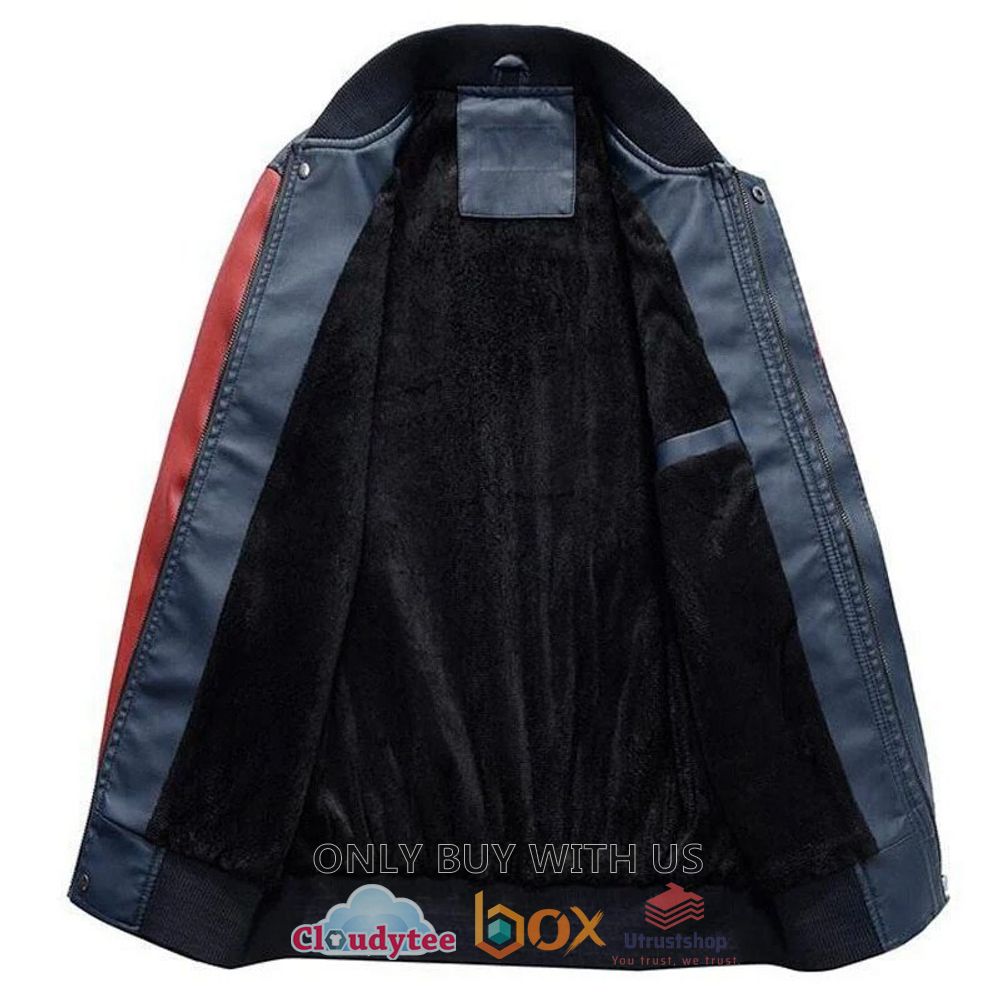 vaxjo lakers shl leather bomber jacket 2 42420
