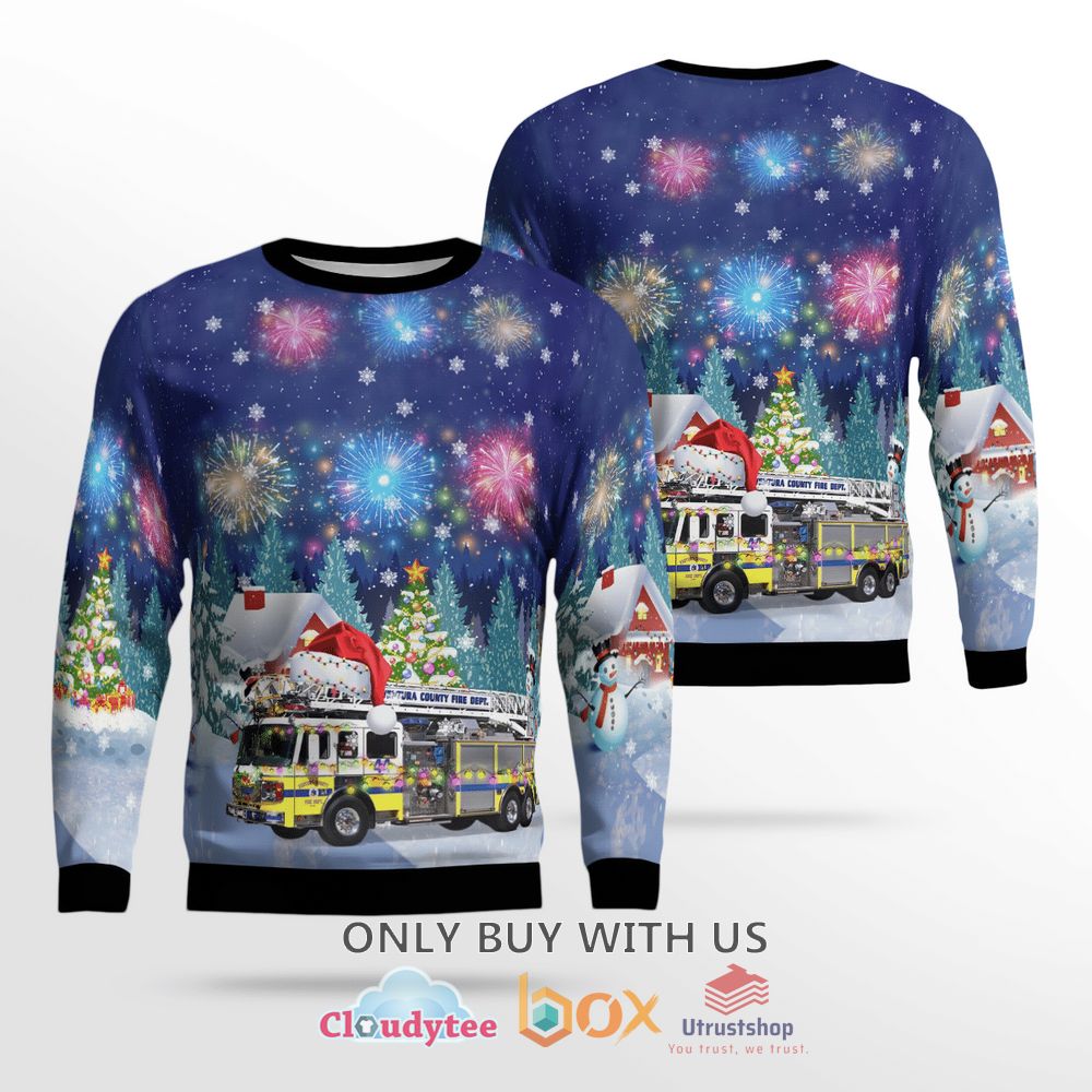 ventura county fire department christmas sweater 1 30782