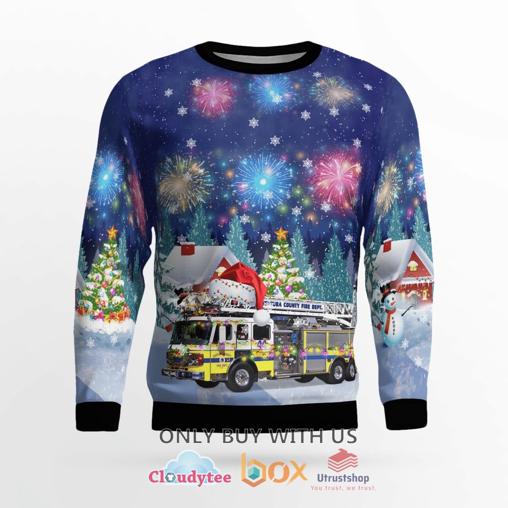 ventura county fire department christmas sweater 2 13658