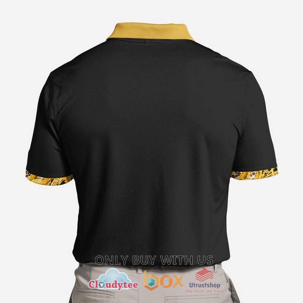 versace medusa black and yellow polo shirt 2 28277