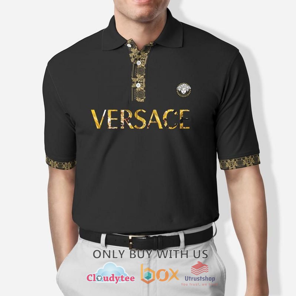 versace medusa black polo shirt 1 80290