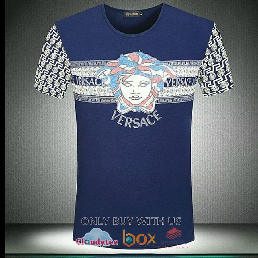 versace medusa pattern navy 3d t shirt 1 46985