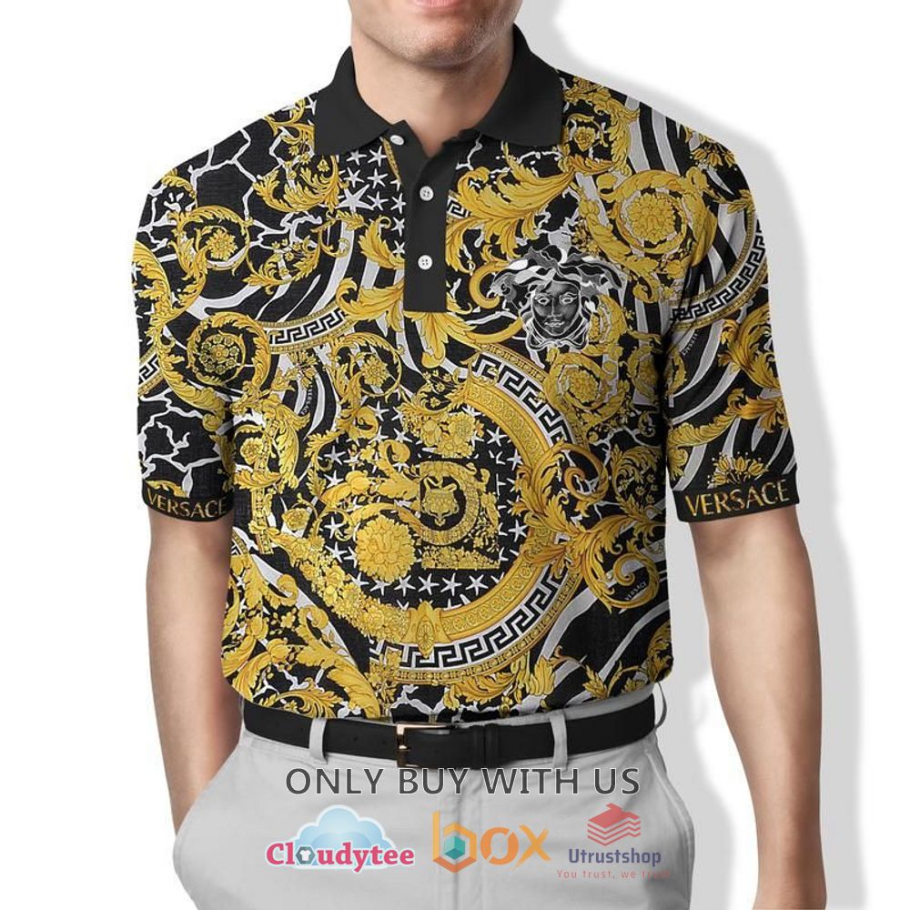 versace pattern color polo shirt 1 77715