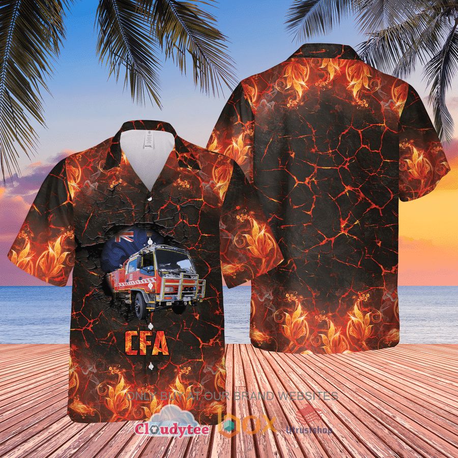 victoria fire service truck hawaiian shirt 1 82625