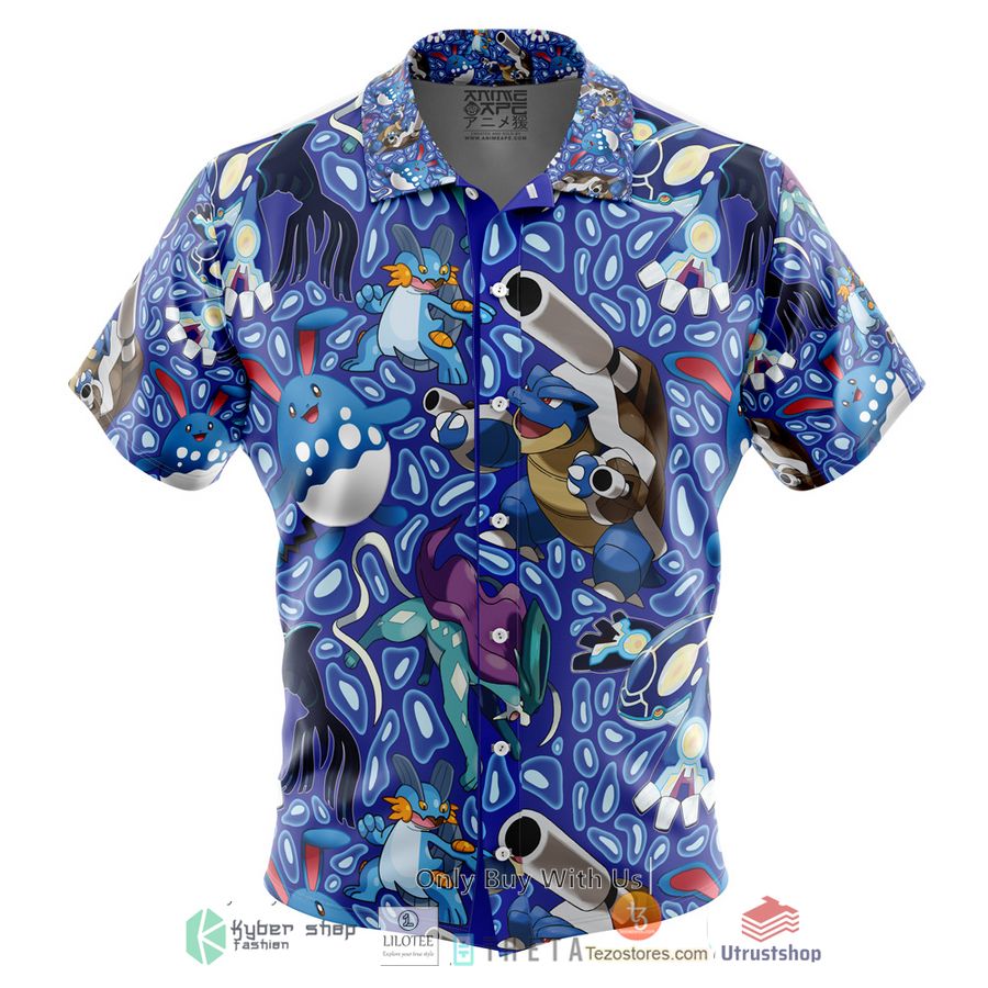 water type pokemon short sleeve hawaiian shirt 1 76189