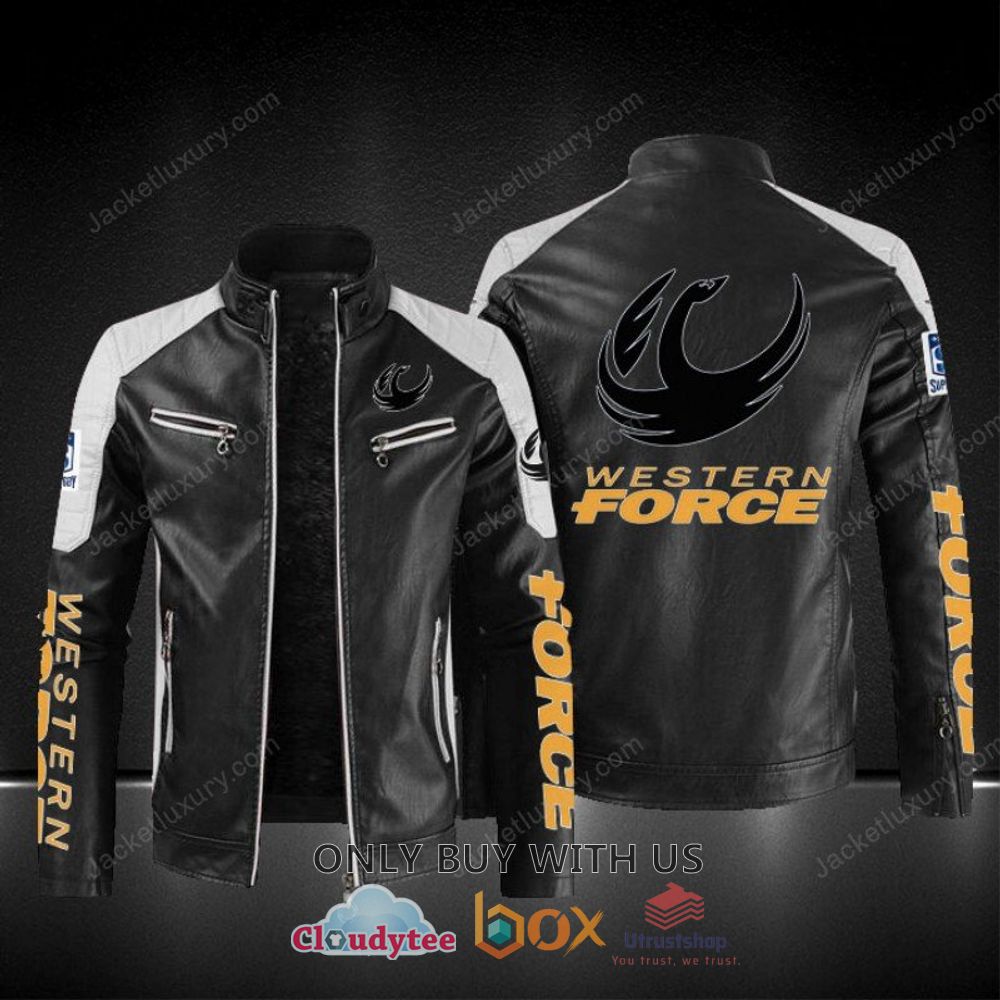 western force block leather jacket 1 40356