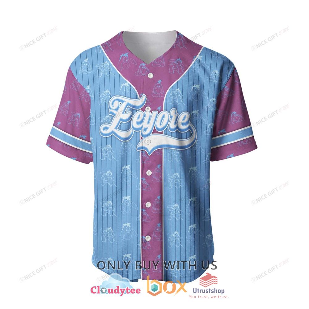 winnie the pooh eeyore custom name baseball jersey shirt 2 50592