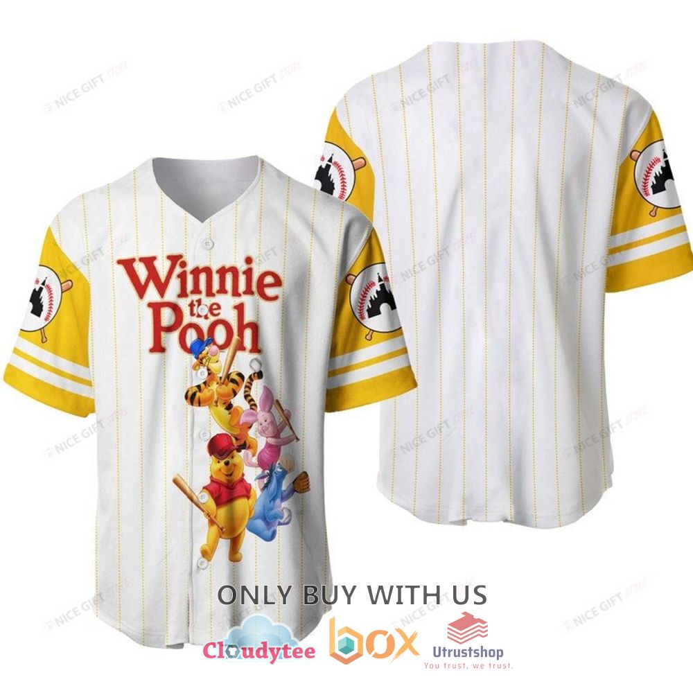 winnie the pooh friends baseball jersey shirt 1 4305