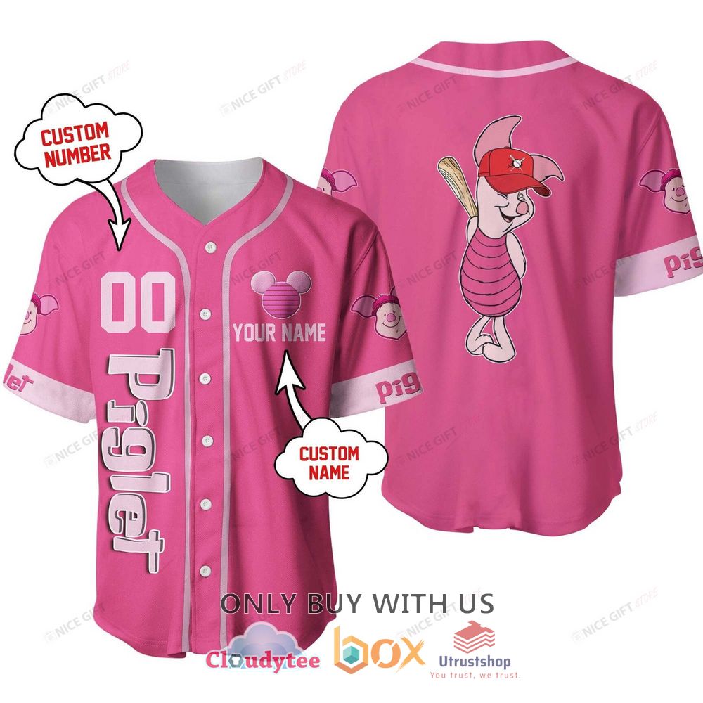 winnie the pooh piglet personalized baseball jersey shirt 1 46113