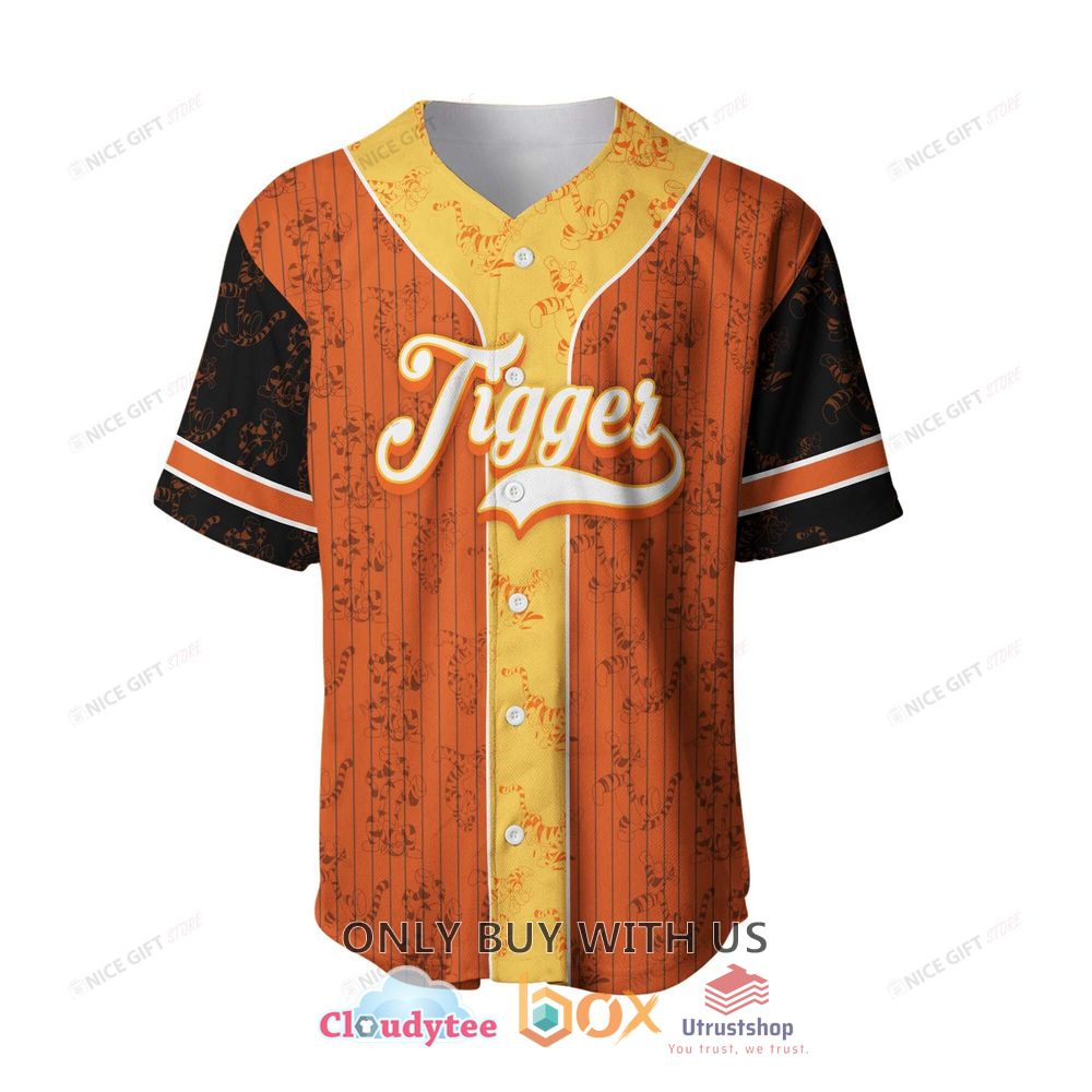 winnie the pooh tigger custom name baseball jersey shirt 2 23347