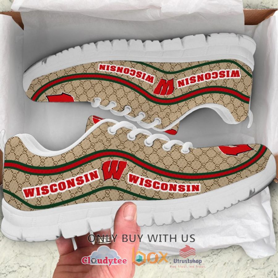 wisconsin badgers gucci sneakers shoes 1 96378