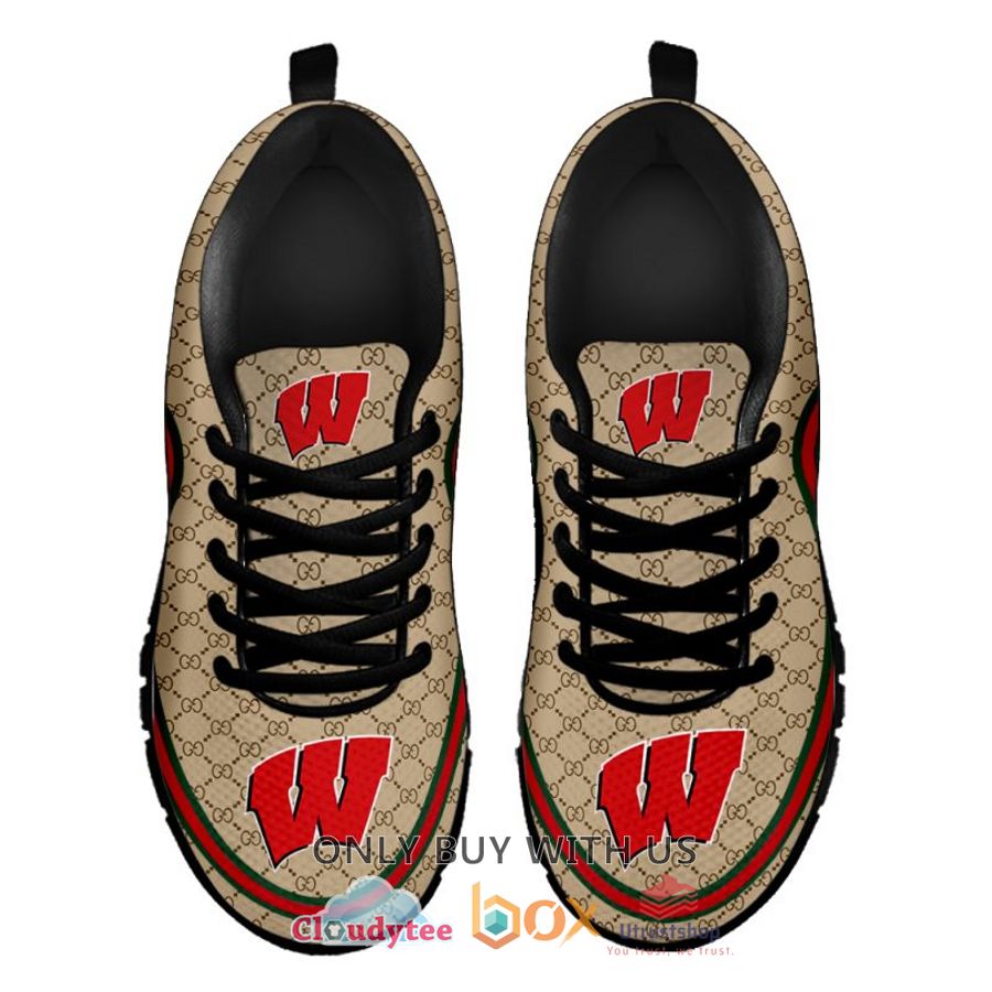 wisconsin badgers gucci sneakers shoes 2 92606