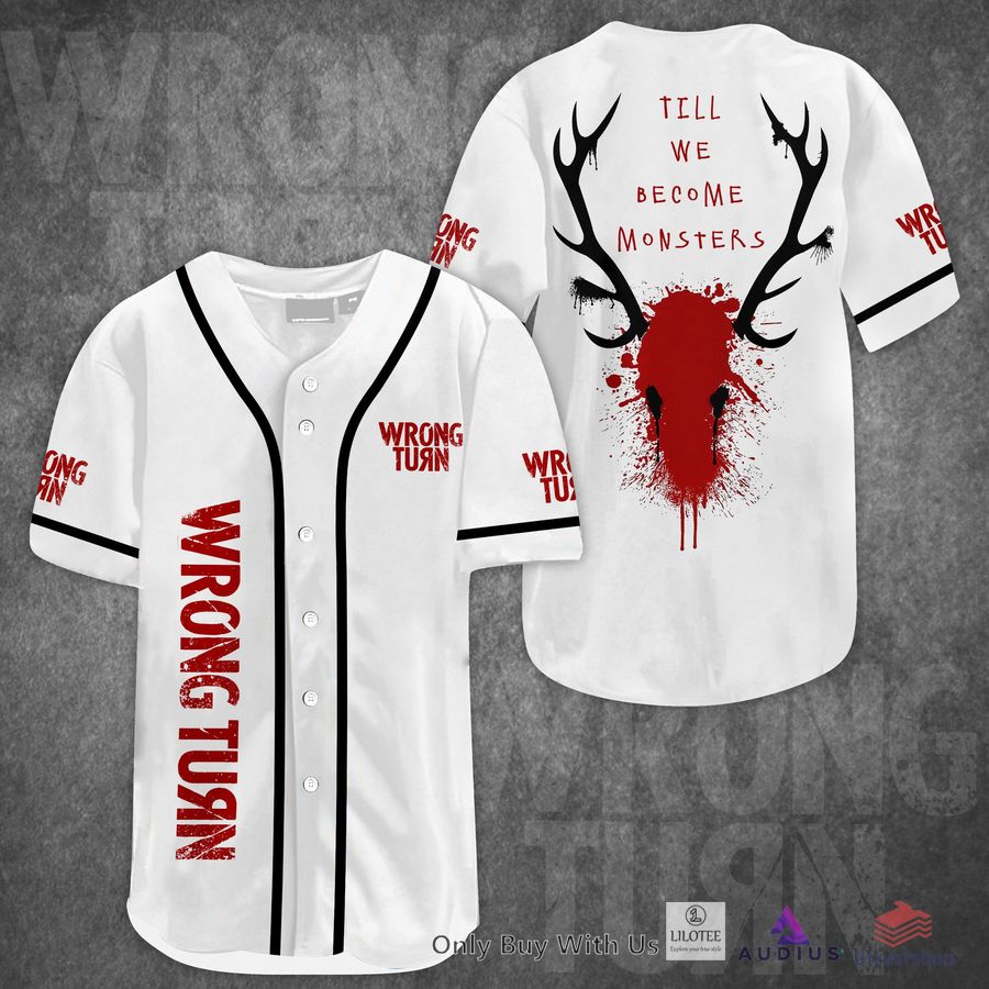 wrong turn till we become monster horror movie baseball jersey 1 60174