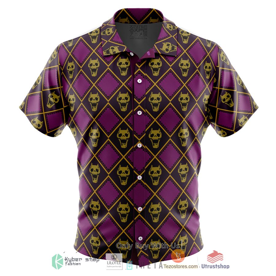 yoshikage kira pattern short sleeve hawaiian shirt 1 38700