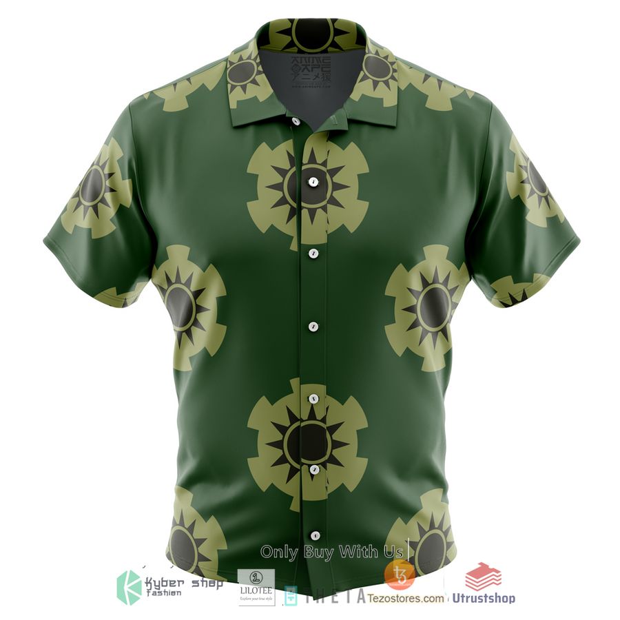 zoros wano pattern one piece short sleeve hawaiian shirt 1 96431
