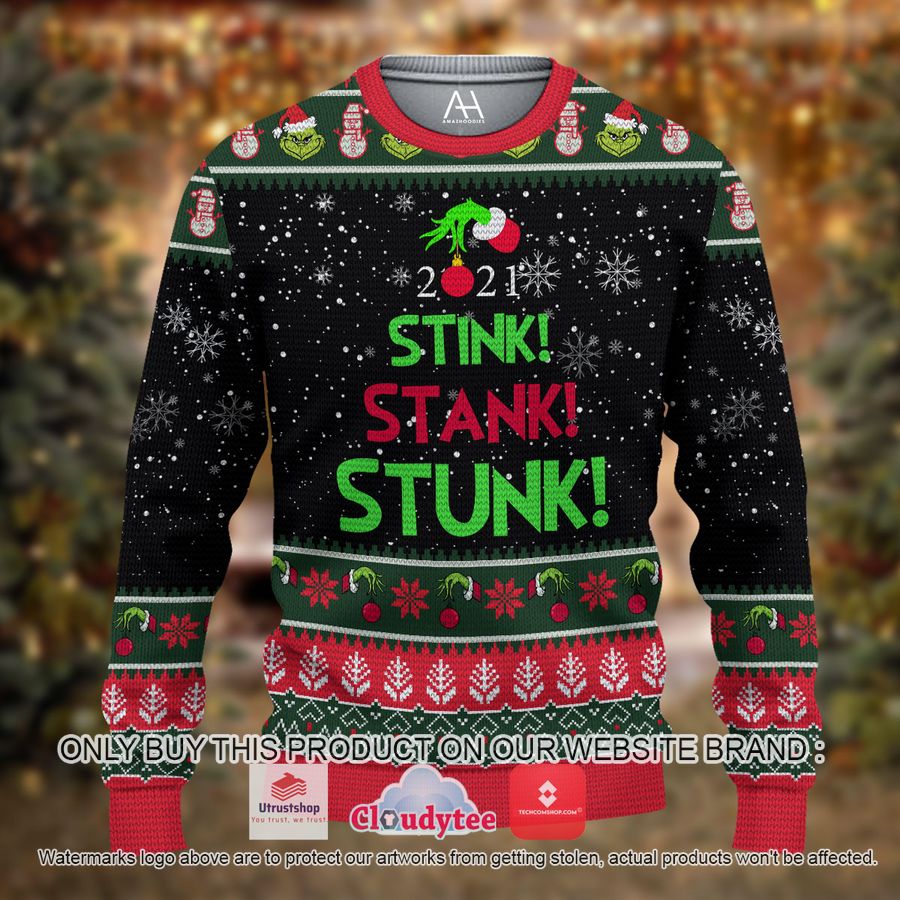 2021 stink stank stunk christmas all over printed shirt hoodie 1 6018