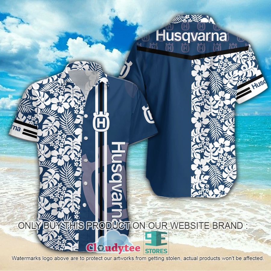 Husqvarna Hibiscus Hawaiian Shirt