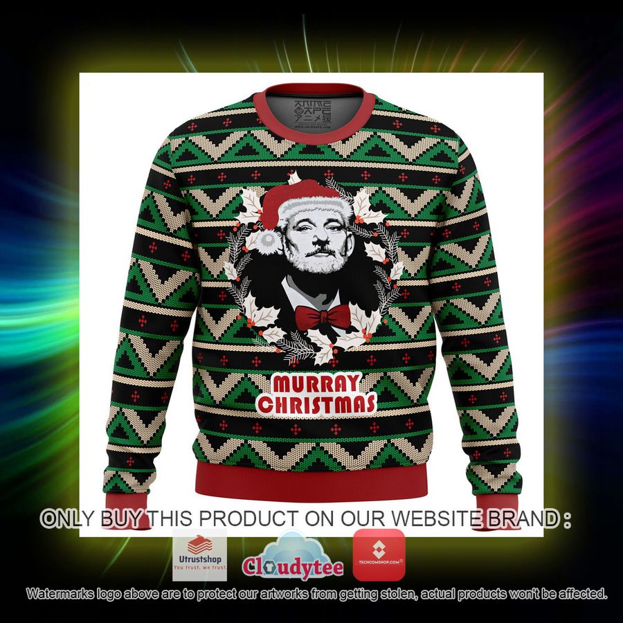 a very murray christmas ugly christmas sweater 3 16708