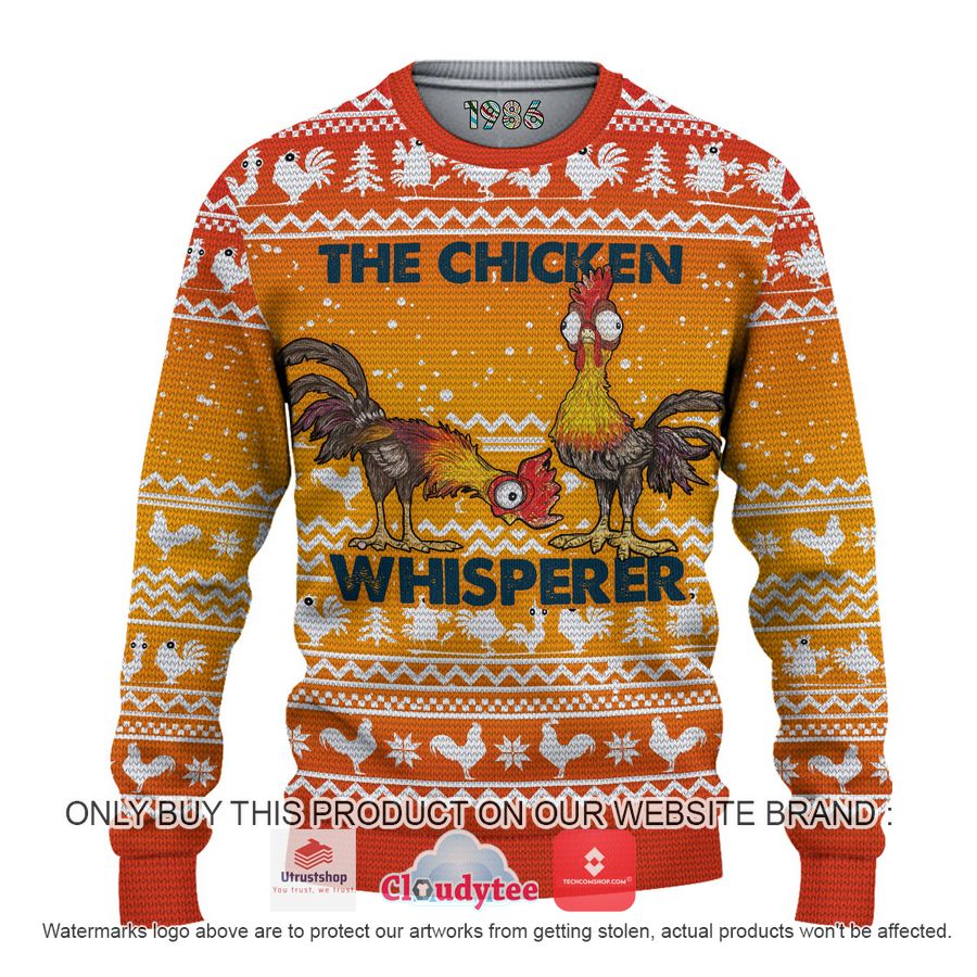amazing funny chicken whisperer christmas all over printed shirt hoodie 1 42113