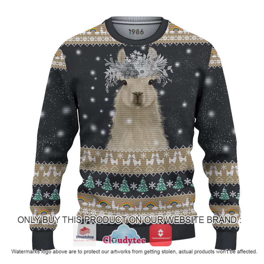 amazing llama christmas all over printed shirt hoodie 1 80692