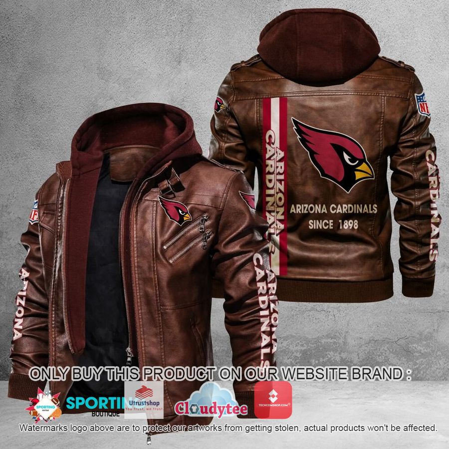 arizona cardinals since 1898 nfl leather jacket 2 82545