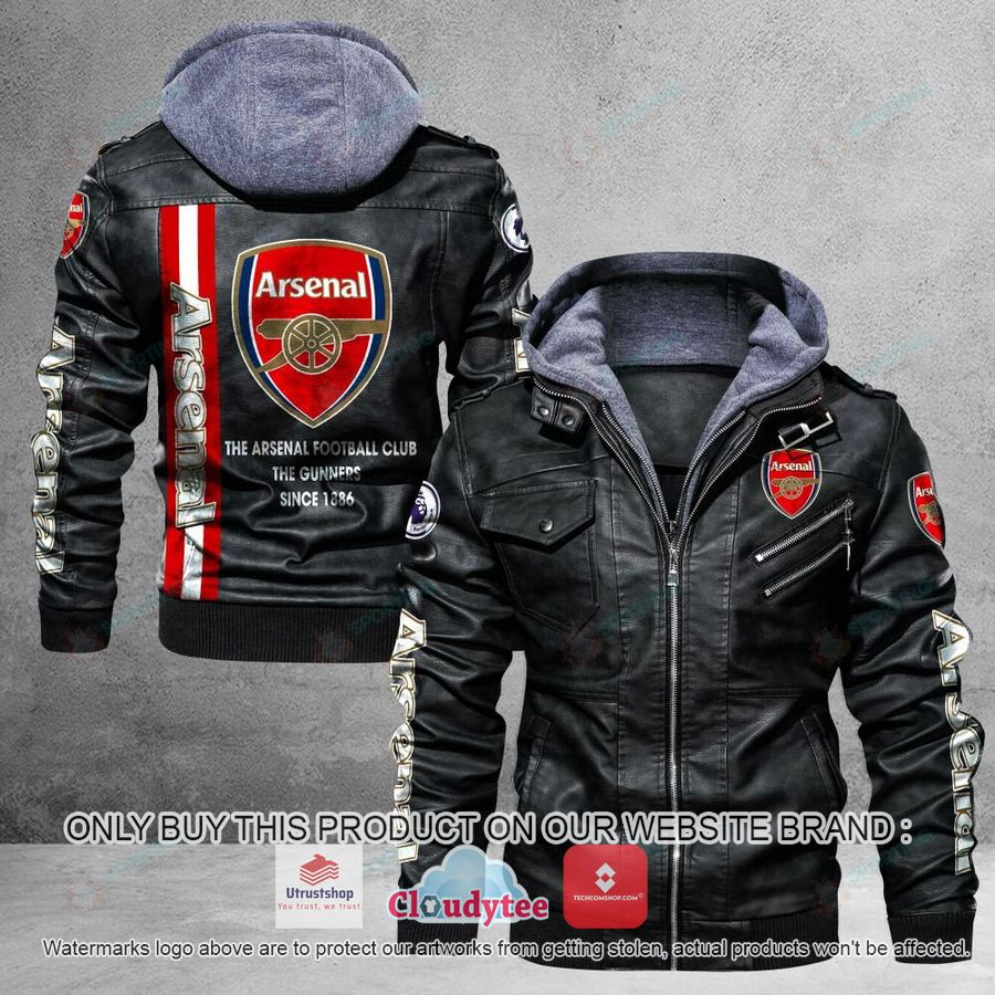 arsenal f c premieleague leather jacket 1 78147