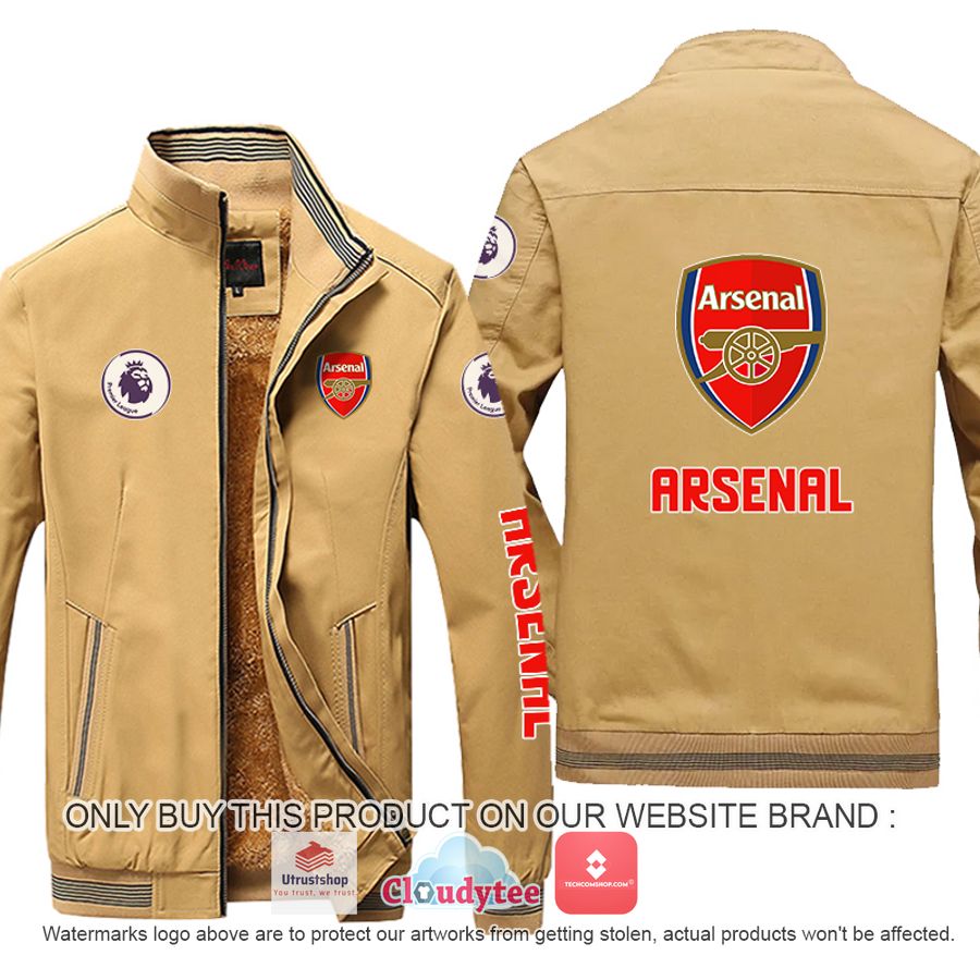 arsenal premier league moutainskin leather jacket 4 36448