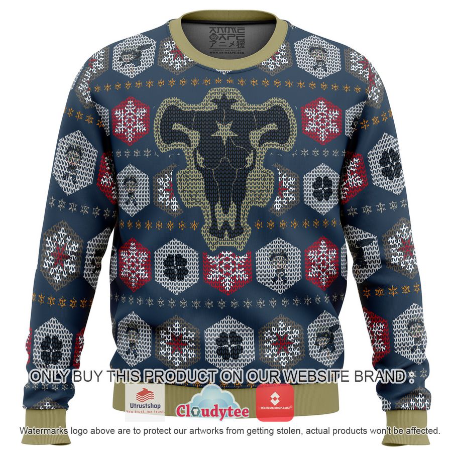 asta black clover ugly christmas sweater 2 18433