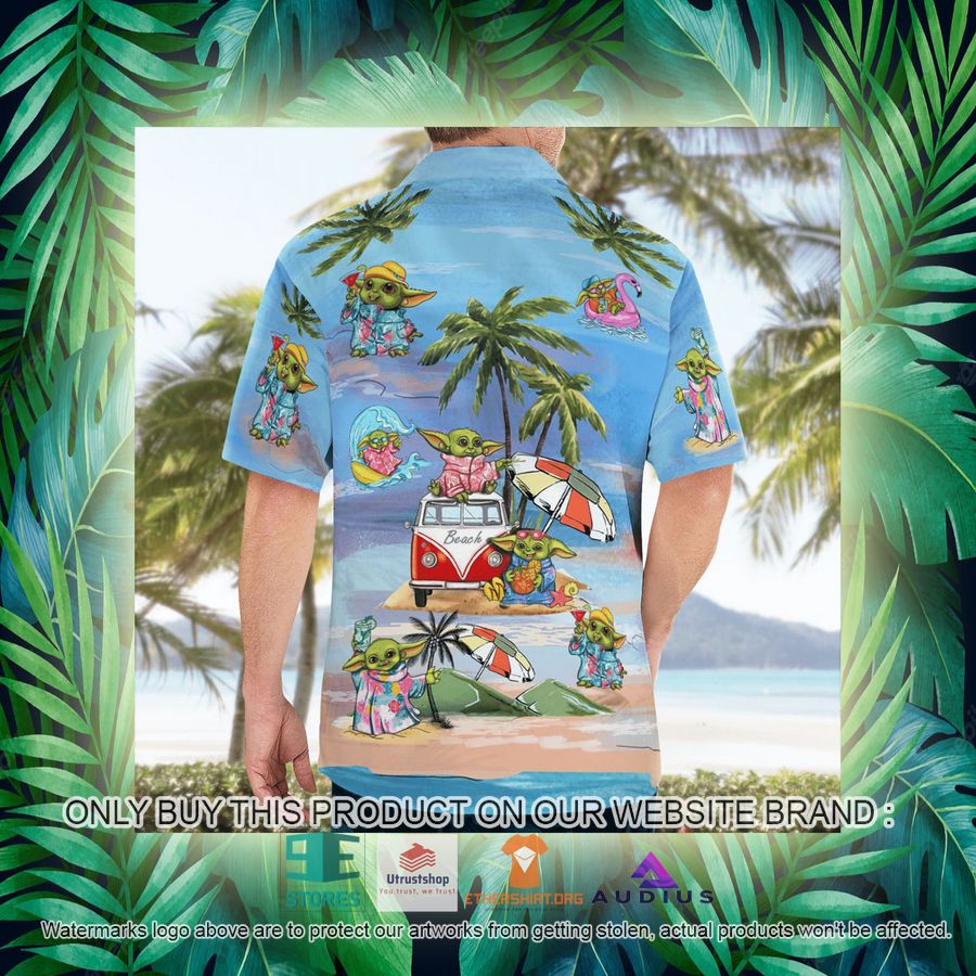 baby yoda summer time blue hawaii shirt shorts 15 86104