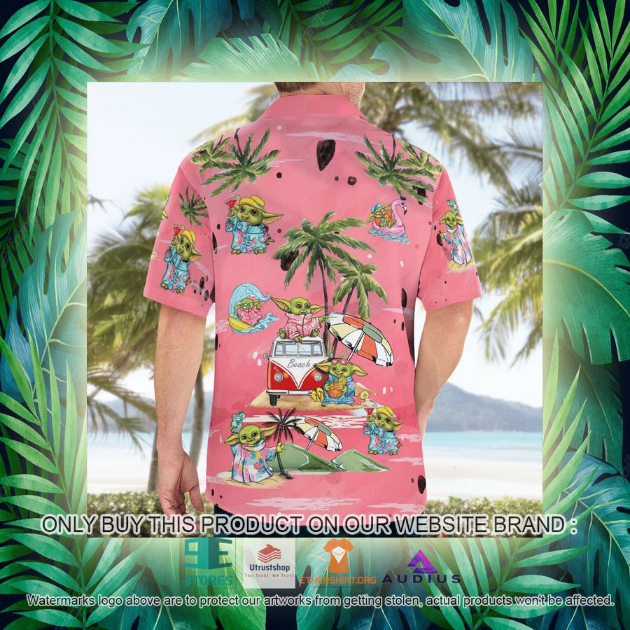 baby yoda summer time pink hawaii shirt shorts 15 59639