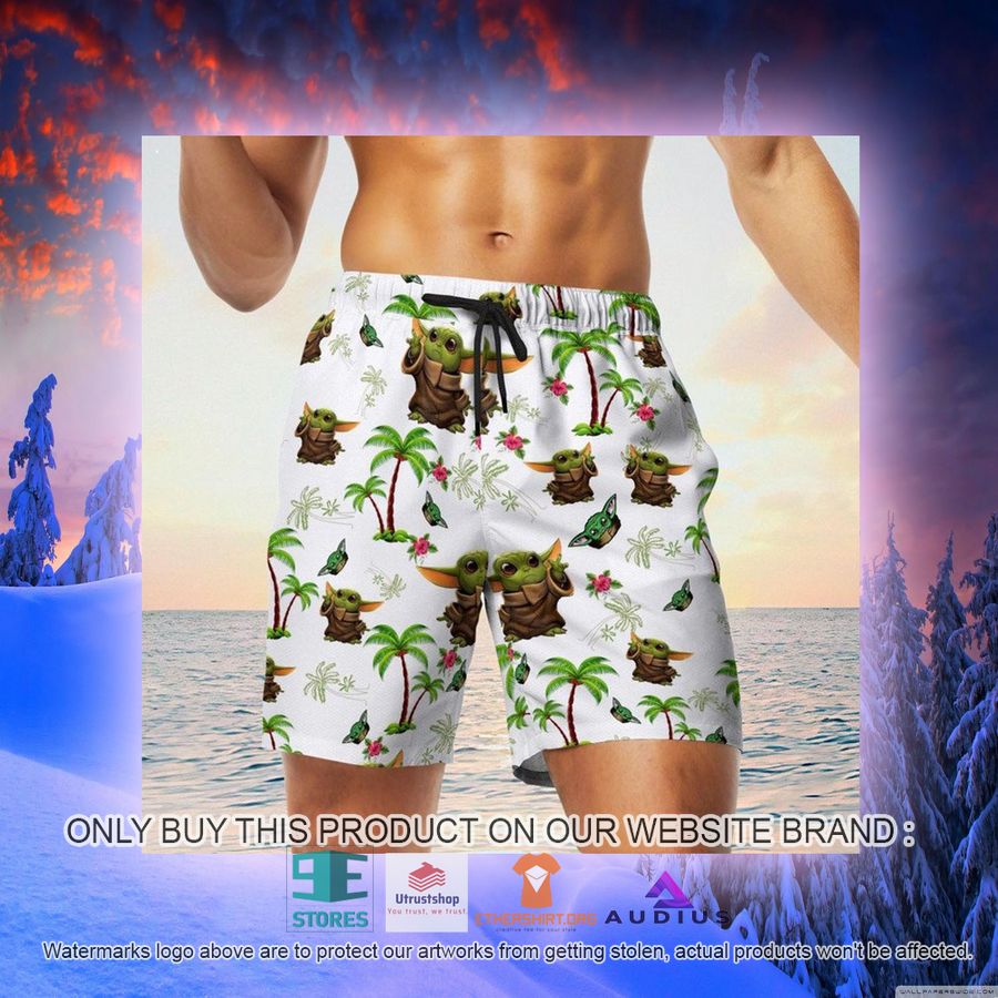 baby yoda tropical pattern hawaii shirt shorts 11 91466