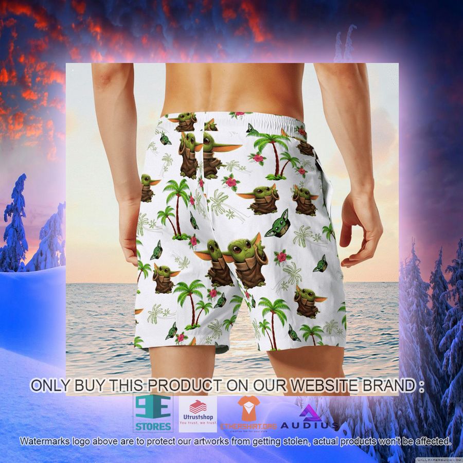 baby yoda tropical pattern hawaii shirt shorts 12 80183