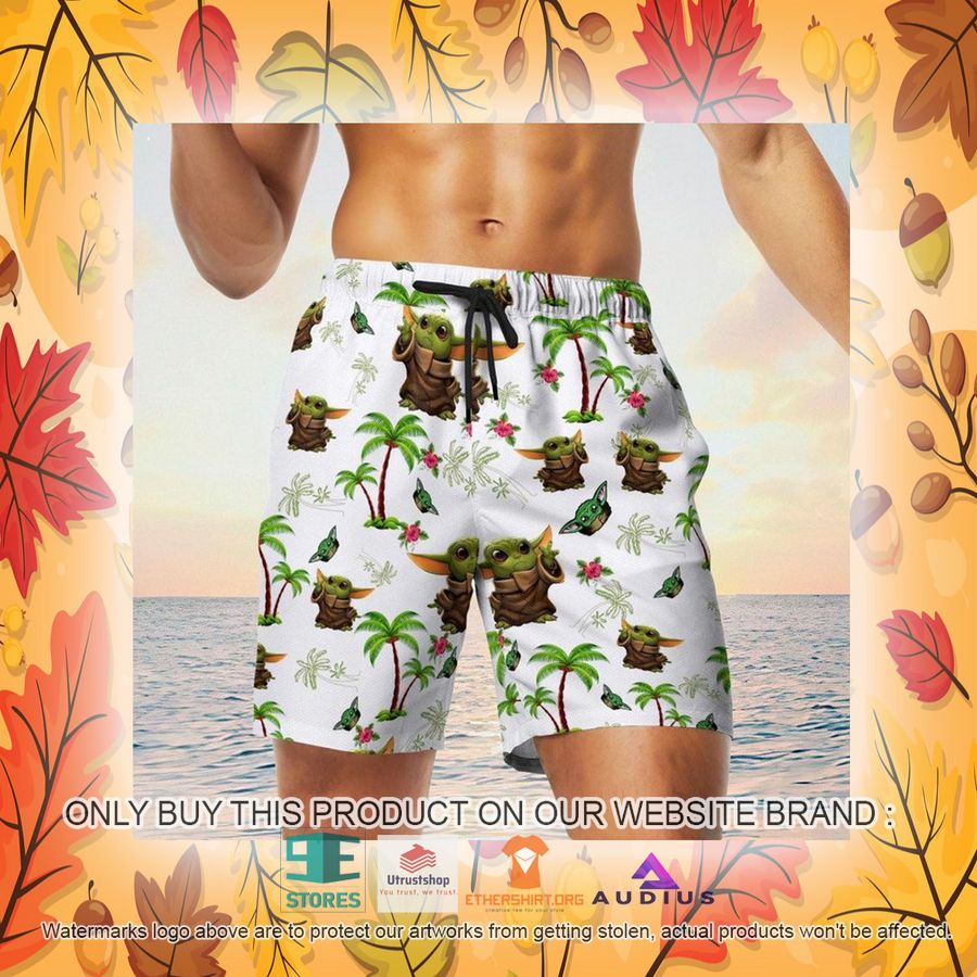 baby yoda tropical pattern hawaii shirt shorts 23 89203