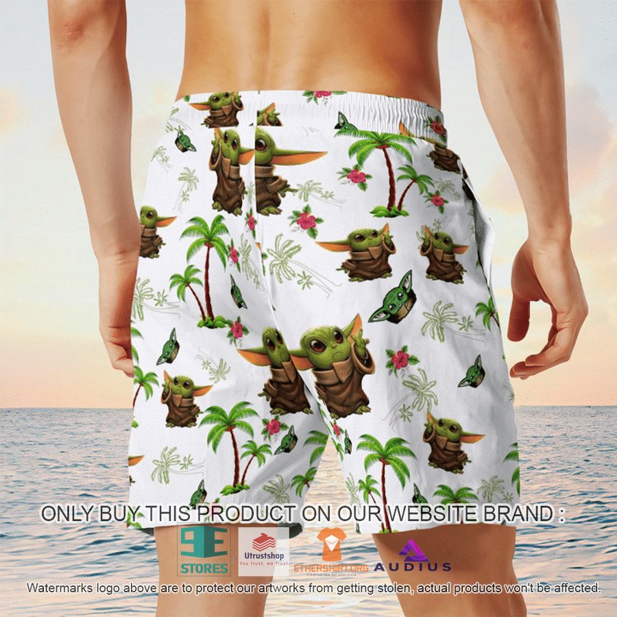 baby yoda tropical pattern hawaii shirt shorts 6 17706