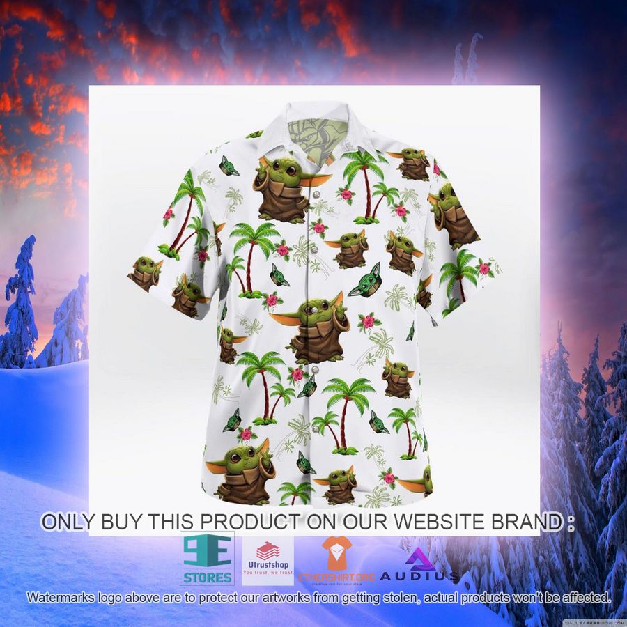 baby yoda tropical pattern hawaii shirt shorts 7 75495
