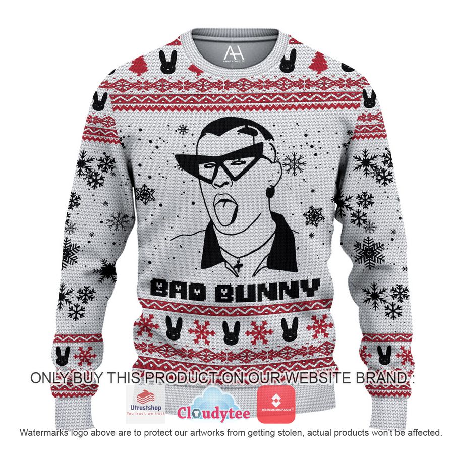 bad bunny christmas all over printed shirt hoodie 1 82570