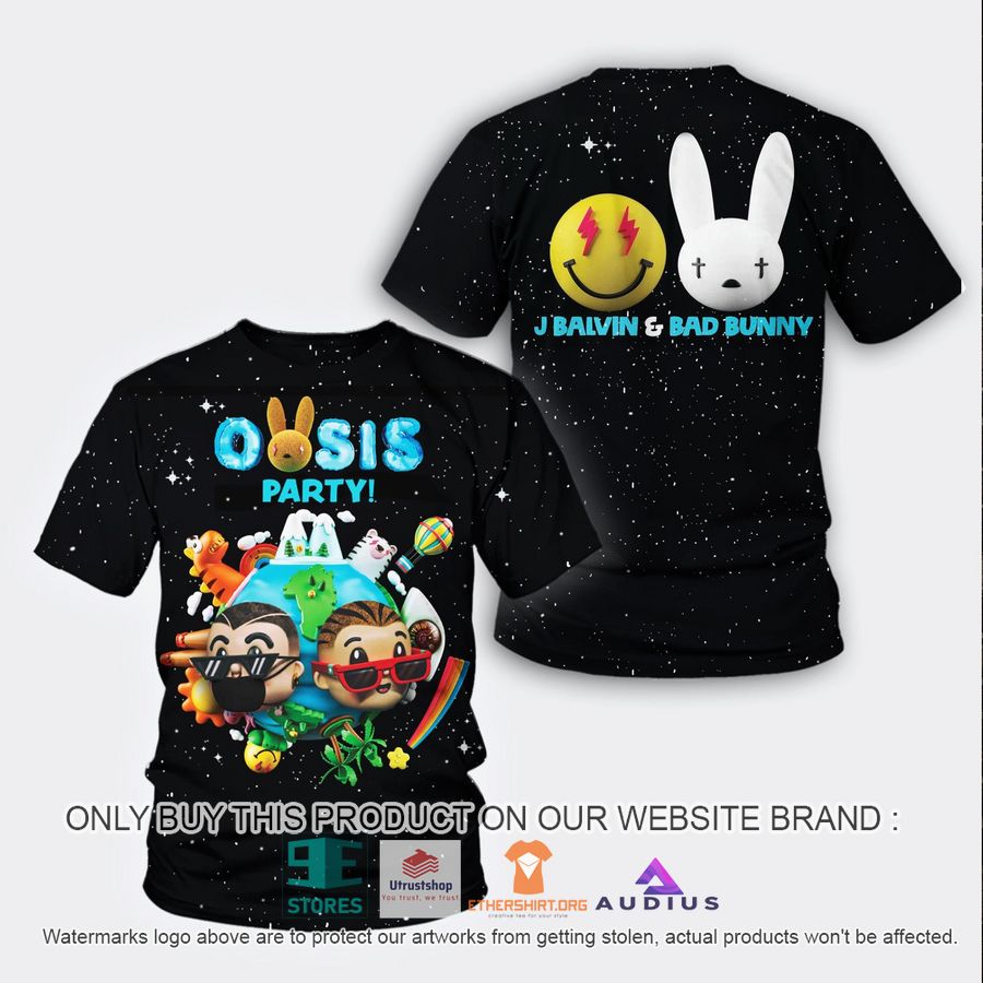 bad bunny x jbalvin noche de oasis galaxy 3d shirt 1 32016