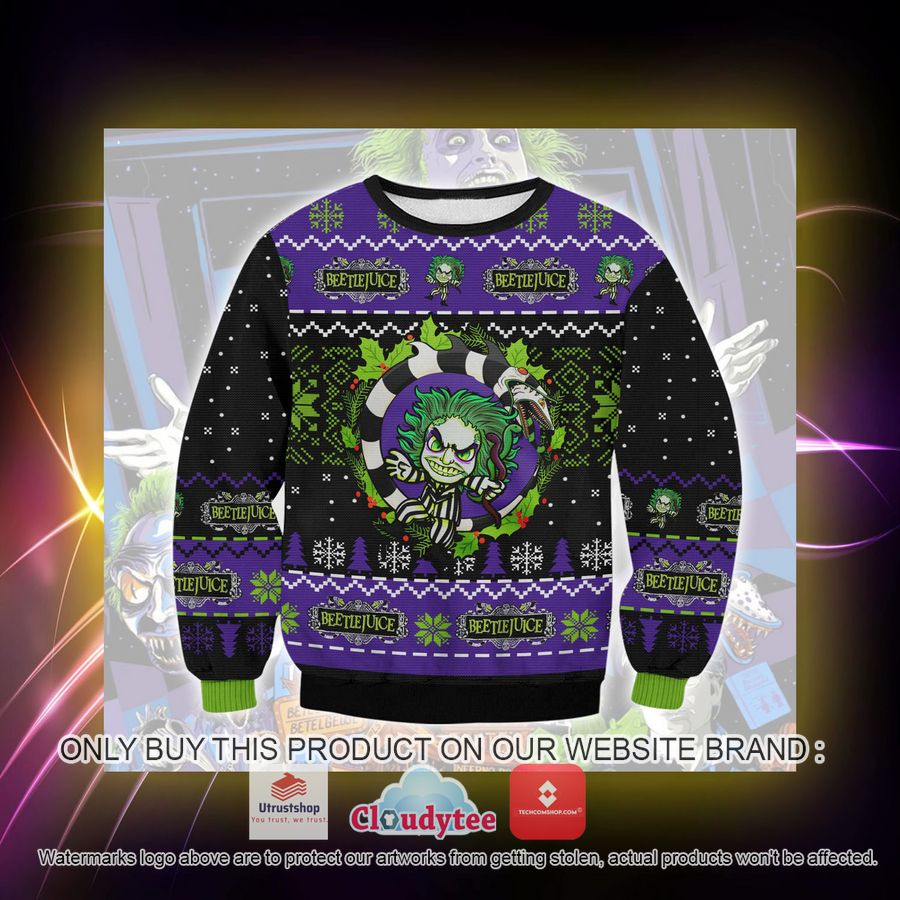 beetle juice ugly christmas sweater 3 82154