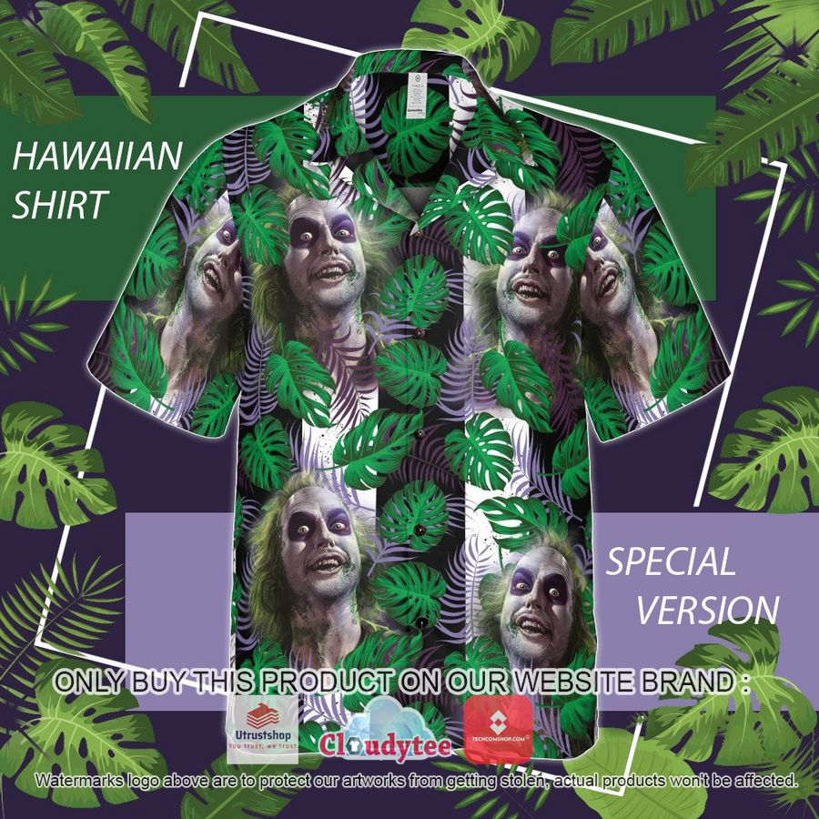 beetlejuice monstera hawaiian shirt 1 58197