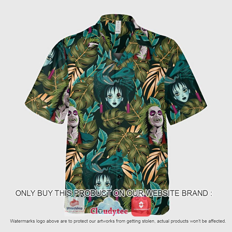 beetlejuice tropical green hawaiian shirt 3 43875