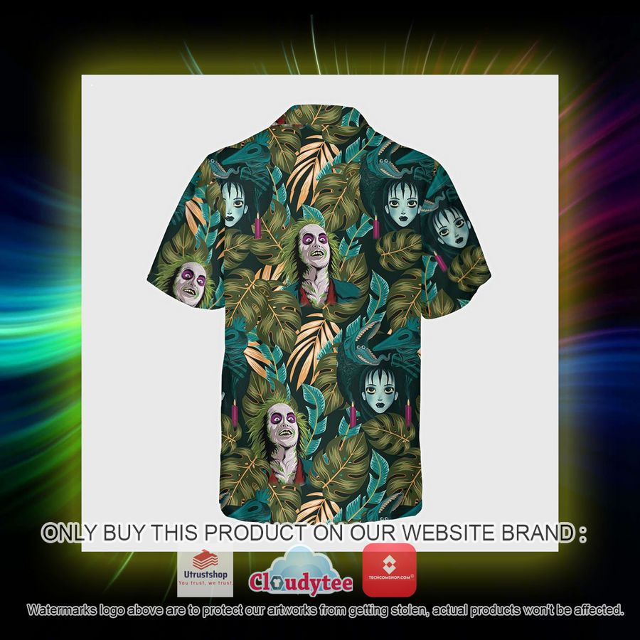 beetlejuice tropical green hawaiian shirt 4 10079