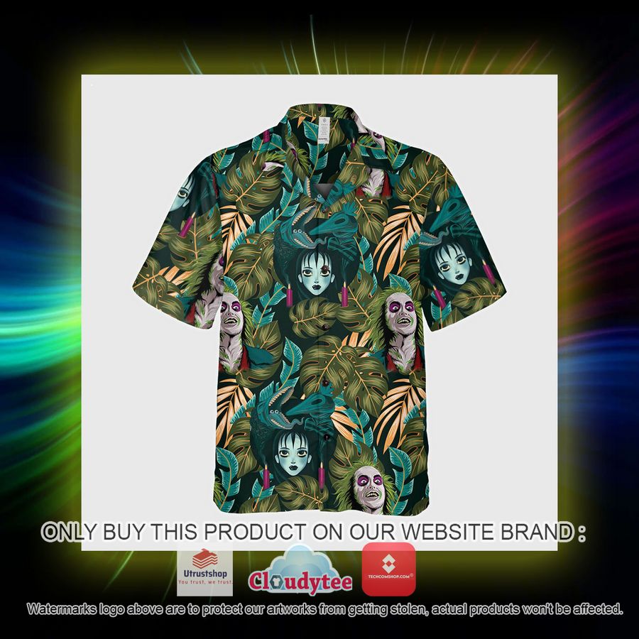 beetlejuice tropical green hawaiian shirt 6 52897
