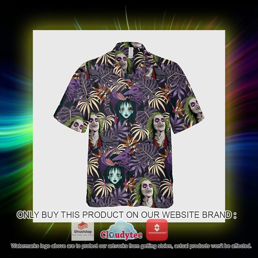 beetlejuice tropical purple hawaiian shirt 5 34616