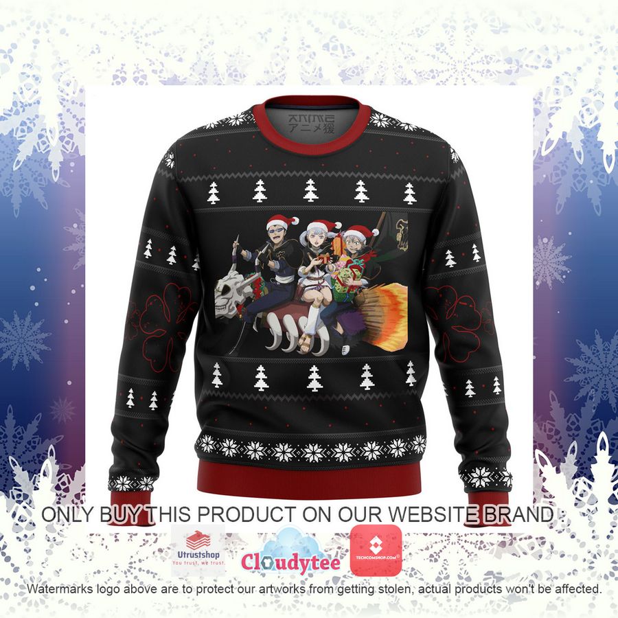 black clover holiday ugly christmas sweater 1 95177