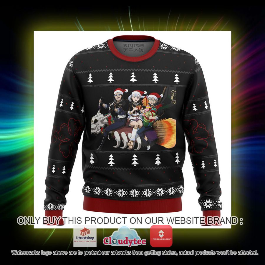 black clover holiday ugly christmas sweater 3 67367